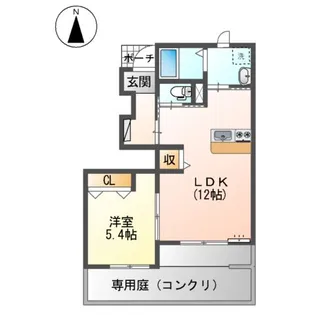 メゾンフェリーチェⅡ【1階】の間取り