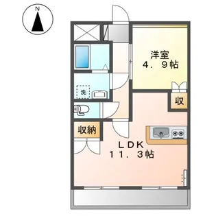 グランディール【00101号室】の間取り