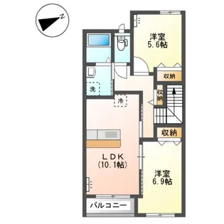 オッティモ テラッツォ【00202号室】の間取り