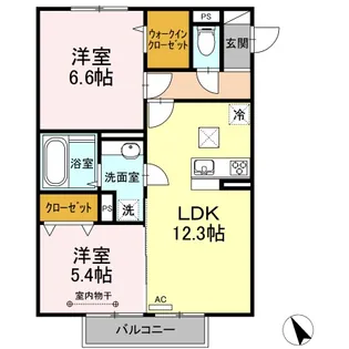 ロイヤルヴィラLULU【2階】の間取り