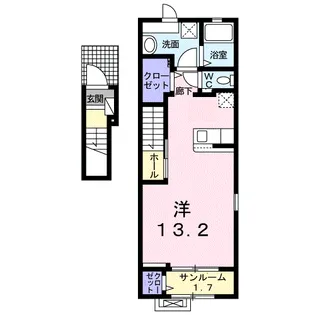 アヴェニューⅢ【2階】の間取り