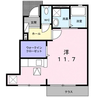 シエロ荏隈【1階】の間取り