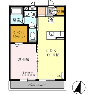 GLICINE花高松【2階】の間取り