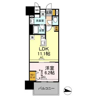 PARK AVENUE EAST【3階】の間取り