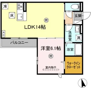 PREMILIFE大州浜【1階】の間取り