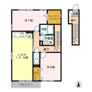 ファミーリェ【2階】の間取り