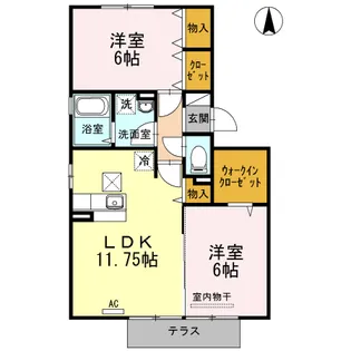 ロアジス【1階】の間取り