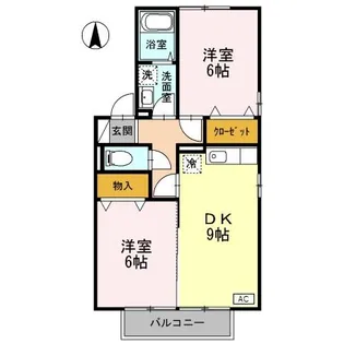 スウィルモア【2階】の間取り