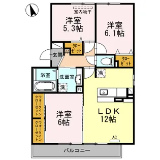 レガロ二目川【2階】の間取り