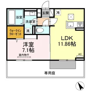 PROUD Ⅱ棟【1階】の間取り