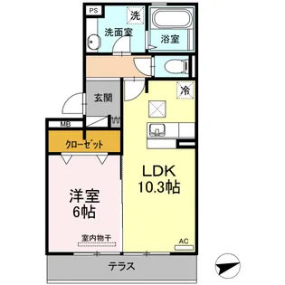 セントヒルズ【1階】の間取り