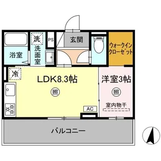 PREMILIFE賀来北【3階】の間取り