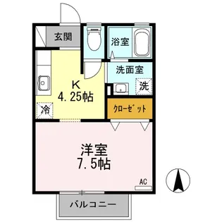 エミネンス【1階】の間取り