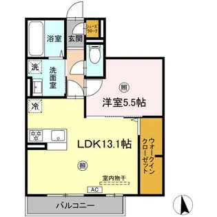 ティアラA【2階】の間取り
