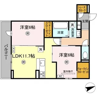 ヴェルシオール リアン【3階】の間取り