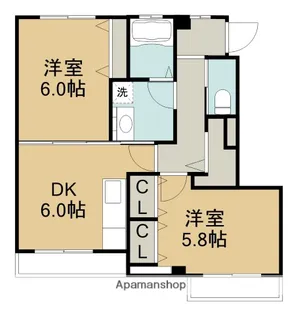 菊池マンションA棟【206号室】の間取り