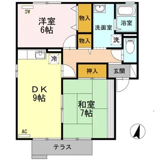 ロベリア 弐番館【1階】の間取り