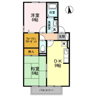 フェリースA【2階】の間取り