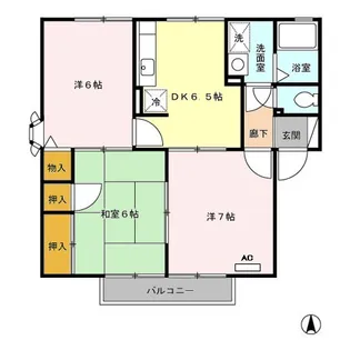 エクセルコート【2階】の間取り