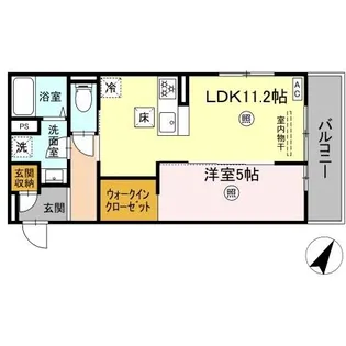 PREMILIFE下郡東【1階】の間取り