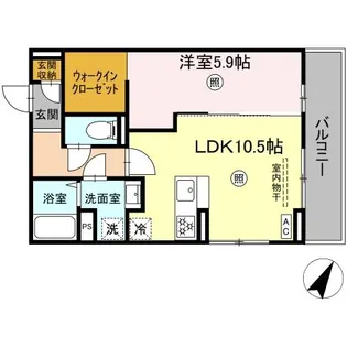 PREMILIFE下郡東【3階】の間取り