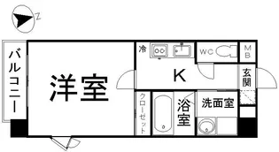 天然館ビルⅣ【4階】の間取り
