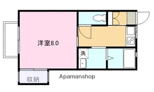 スリーゼハイツ乙津【B102号室】の間取り