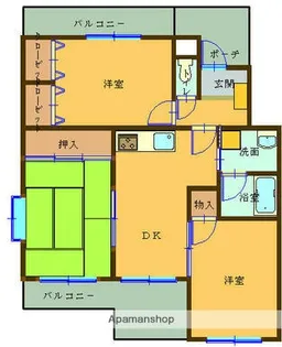 ディアコート5番館【201号室】の間取り