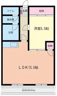 牧サンロイヤル【313号室】の間取り