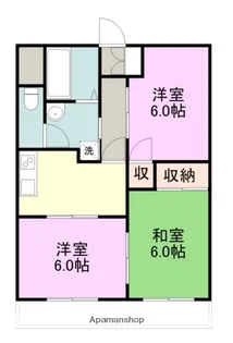 学園ハイツ【502号室】の間取り