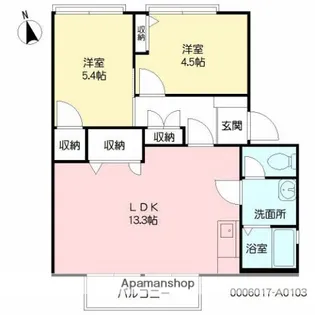 フレグランスSAWADA【1階】の間取り