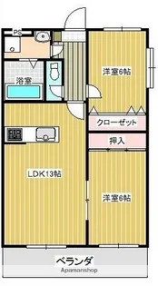 ウィンダムYAMAKI【102号室】の間取り