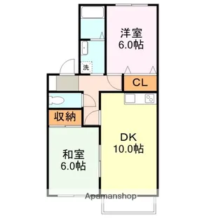 コンフォールかわの【203号室】の間取り