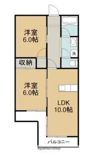グランドハイツ牧【203号室】の間取り