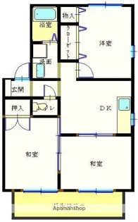 セジュール秋月 A【201号室】の間取り