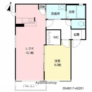 シェリーハイツ上野丘【2階】の間取り