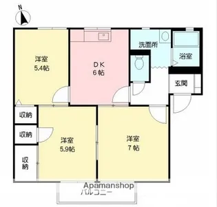 アーバン森町A【2階】の間取り