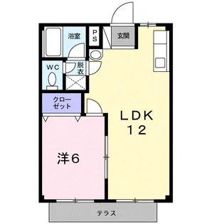 シティハイツ藤【1階】の間取り