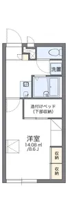 レオパレスアスターナ【2階】の間取り
