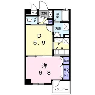 高松マナーハウス【1階】の間取り