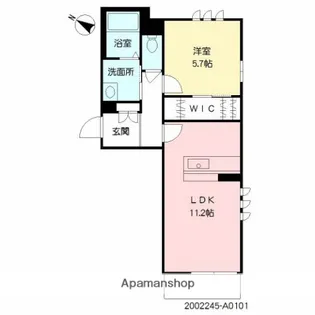 ALFLAT【101号室】の間取り