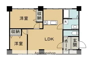 リルームス今津留CS【201号室】の間取り