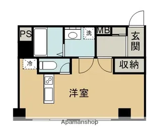 リルームス今津留CS【204号室】の間取り