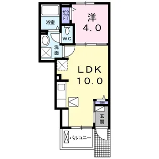 ジュネス ヴィラ T【1階】の間取り