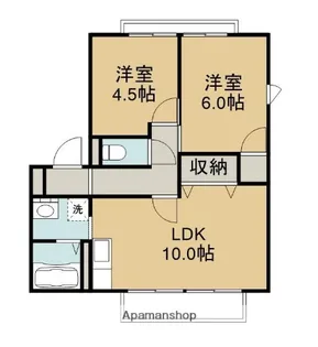 セピアA【102号室】の間取り