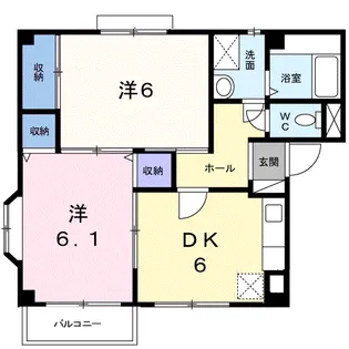ボヌール S【2階】の間取り