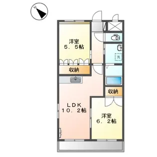 エル・フォンティーヌ【1階】の間取り