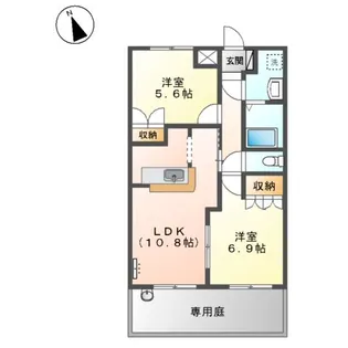サン キューブ【1階】の間取り