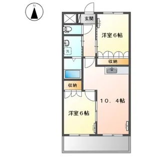 グリーン アース【2階】の間取り