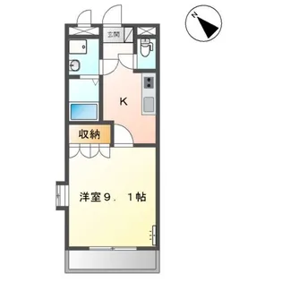 アンド ・ ユー大道【2階】の間取り